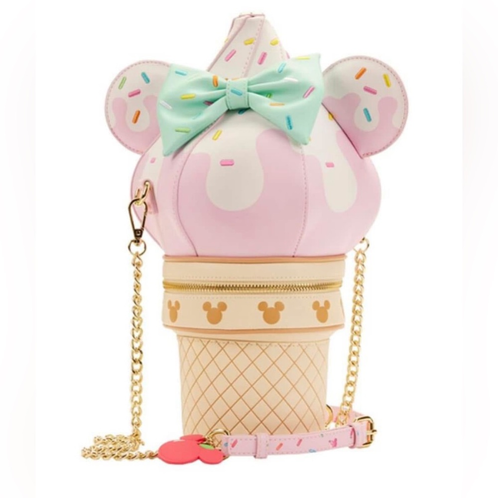 Loungefly Pink Ice Cream Crossbody Bag